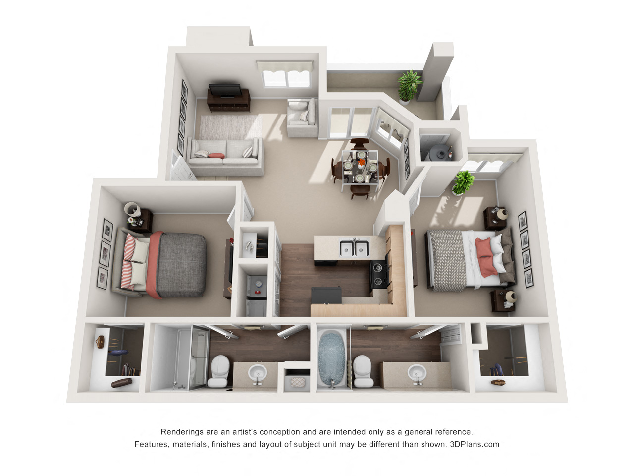 The Pinot Noir - 2 Bed/2 Bath